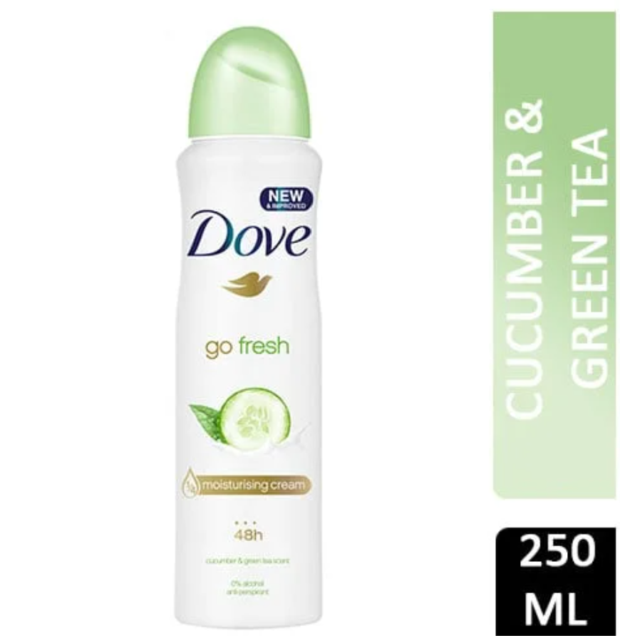 Dove Body Spray Cucumber & Green Tea 250ml x 12pcs - DBS01