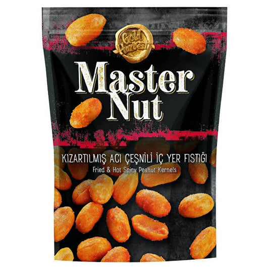Master Nut Fried & Salted Peanut Kernels/Kƒ±zartƒ±lmƒ±≈ü ƒ∞√ß Yer Fƒ±stƒ±ƒüƒ± Tuzlu 150g 1cs/12pcs