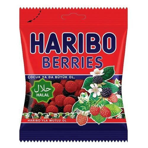HARIBO Gummy Berries 80g  1cs/24pcs