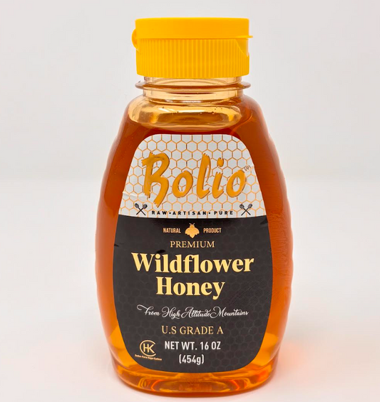 BOLIO BLOSSOM HONEY in SQZ BOTTLE 454 GR (1 LBS) X 12pcs - CAP05