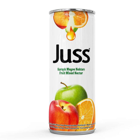 JUSS Can Mixed Fruit 250ml / Karisik 1cs/24pcs