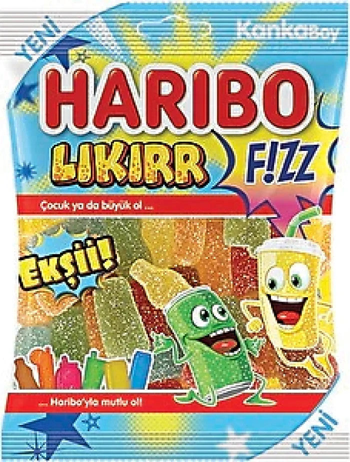 HARIBO Gummy Fizz Sour Lƒ±kƒ±rr 70g  1cs/24pcs