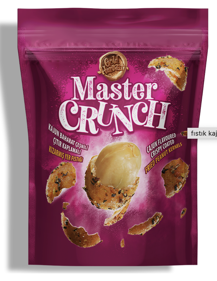 MASTER CRUNCH Cajun Fried Peanut/Kajun Baharatlƒ± Kiz. Yer Fƒ±stƒ±ƒüƒ± 140g 1cs/12pcs