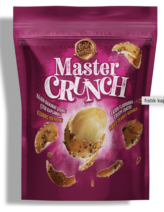 MASTER CRUNCH Cajun Fried Peanut/Kajun Baharatlƒ± Kiz. Yer Fƒ±stƒ±ƒüƒ± 140g 1cs/12pcs