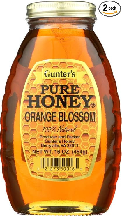 01 Gunter's Pure Honey Orange Blossom 1Lb - 16Oz 1Cs/12Pcs
