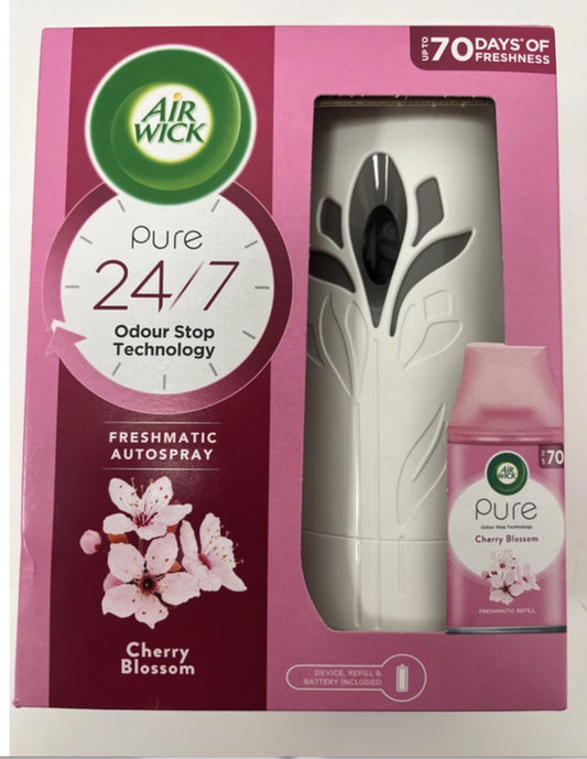 Air Wick. /Freshmatic Machine W/Refill- Cherry Blossom 4/cs - AW10