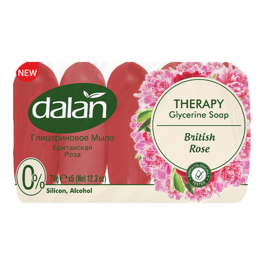 DALAN GLYCERINE SOAP || (70g)x5 24/CS || British Rose