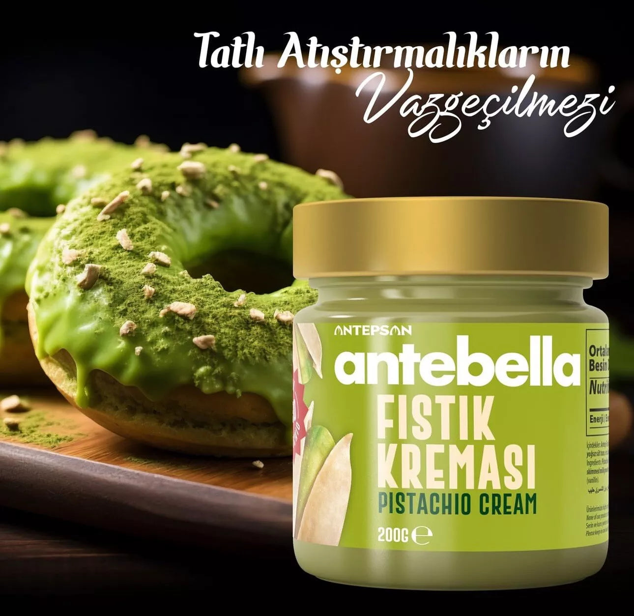 ANTEBELLA SPREADABLE PISTACHIO SPREAD 30% 320grX12/CS - APS220