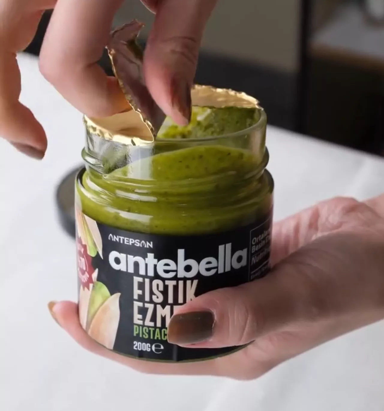 ANTEBELLA SPREADABLE PISTACHIO SPREAD 30% 320grX12/CS - APS220