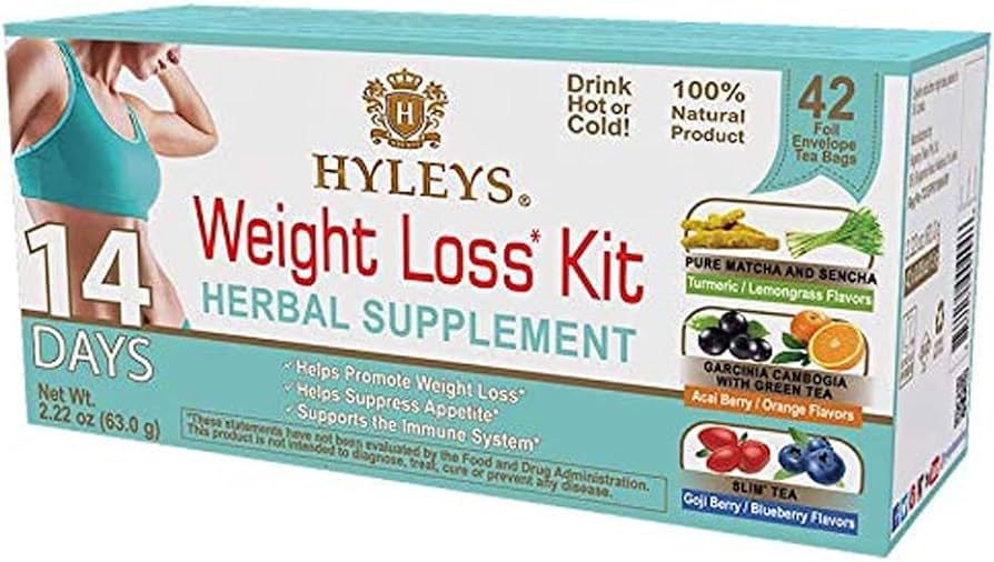 HYLEYS 14 DAY WEIGHT LOSS KIT | 42 TEA BAGS | 2.22oz X 42 | 12/CS - HY107