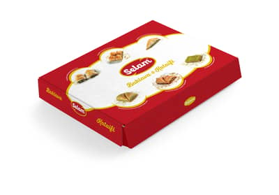 SELAM - Classic Walnut Baklava, 72pcs, 5.5lbs (2500g) x 5pack - 800002