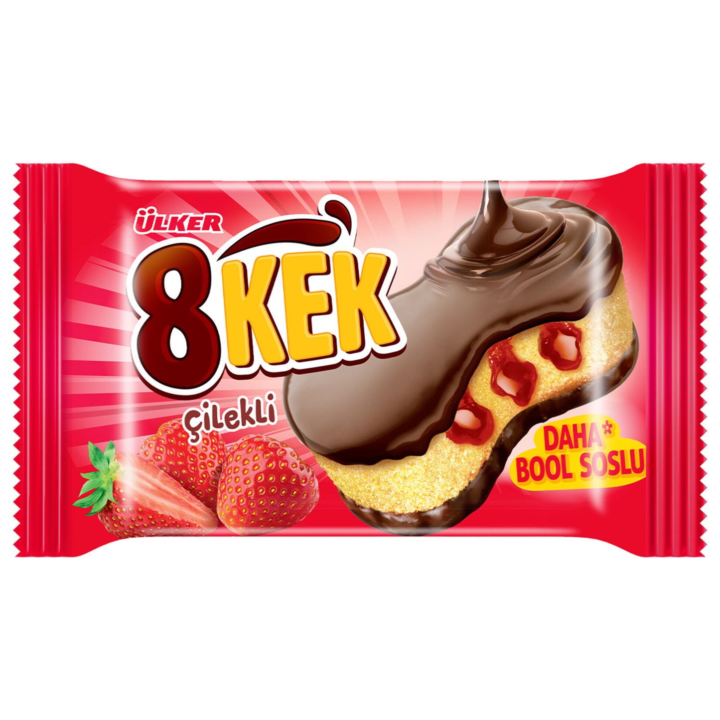 ULKER 8kek Cake with Strawberry / Cilekli 55gr 1cs/24pcs