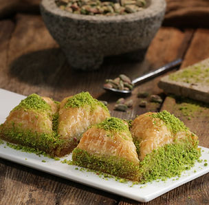 Hamido Sugar-Free (Stevia) Pistachio Baklava Tray 36 pieces