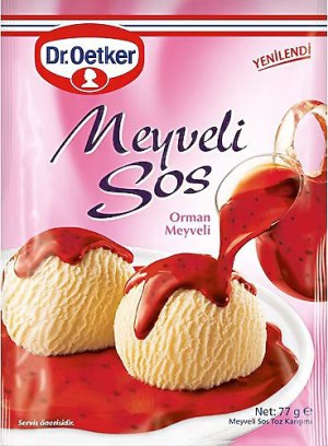 O1 DR.OETKER Fruit Sauce / Meyveli Sos 77g 1cs/24pcs