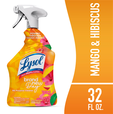 Lysol Trigger, Brand New Day-Mango Hibiscus 32 fl oz (946 ml) x 9pcs