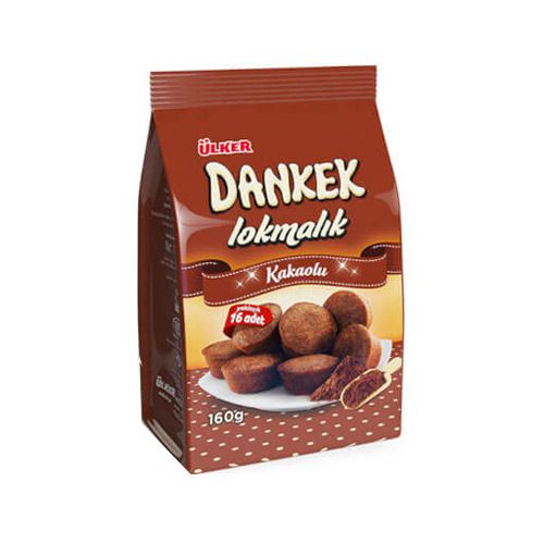 ULKER DANKEK LOKMALIK KAKAOLU (COCOA CAKE) 160 GR X 10