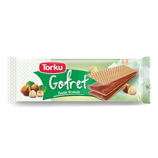 TORKU WAFER W HAZELNUT CREAM (FINDIKLI GOFRET) 142GR X 19