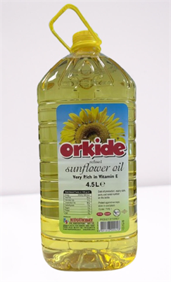 ORKIDE SUNFLOWER OIL 152FLOZ(4.5LT)X4PCS