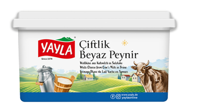 YAYLA WHITE CHEESE FROM COW'S MILK IN BRINE 400GRX12