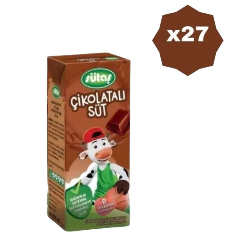 SUTAS UHT MILK CHOCOLATE 200ML X 27