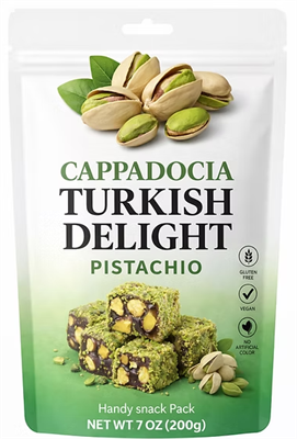 CAPPADOCIA PISTACHIO TURKISH DELIGHT 200 GR X 24PCS