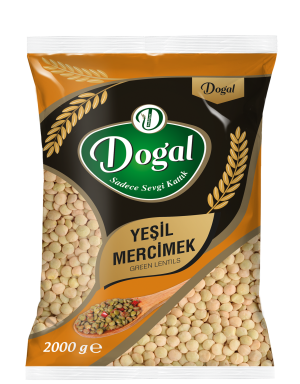 Dogal Bakliyat Yesil Mercimek 2kg*10
