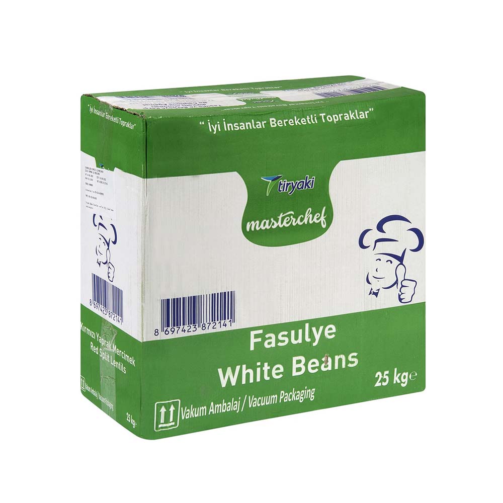 TIRYAKI WHITE BEAN VACUUM BAG (55 LB) 25 KG
