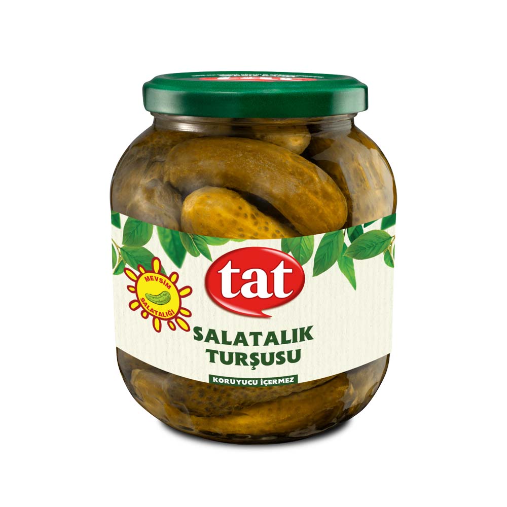 TAT PICKLED CORNICHONS (SALATALIK TURSU) GLASS 1700CC X 6