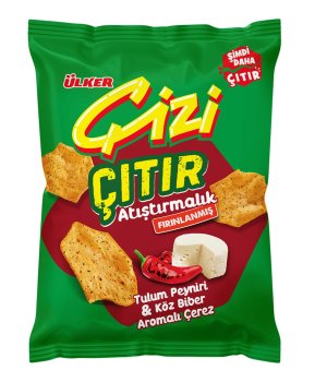 ULKER A1 Cizi Citir Tulum Cheese & Paper Clacker 50g 1cs/14pcs