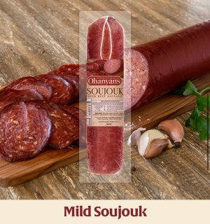 Ohanyans Halal Mild Soujouk - Long Varied Weight X (28Lbs )