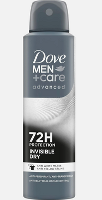 Dove Body Spray Invisible Dry for Men 5.07 fl oz (150 ml) x 12 pcs
