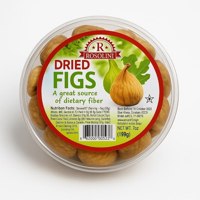 Rosolini Dried Figs 7 oz (198g) x 24pcs (Garland #8) - FG27