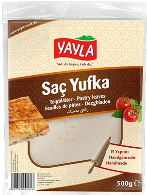 YAYLA FILO PASTRY DOUGH, SQUARE 500GRX16 (3PCS IN A BAG)
