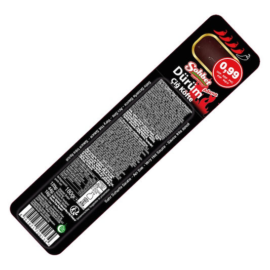 SOHBET VEGAN BULGUR SNACK WRAP HOT (ADANA ACILI CIG KOFTE DURUM) 180 GR X 12