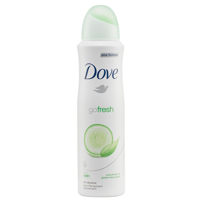 Dove Body Spray Go Fresh Cucumber 5.07 fl oz (150 ml) x 12 pcs