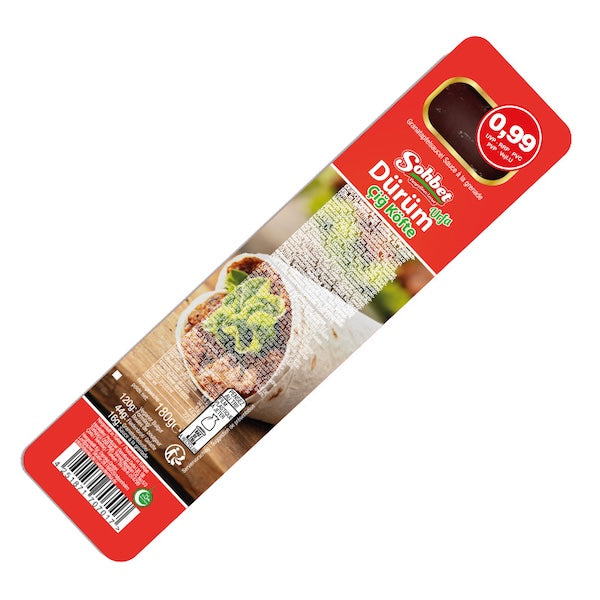 SOHBET VEGAN BULGUR SNACK WRAP MILD (URFA CIG KOFTE DURUM) 180 GR X 12