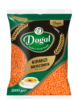 Dogal Bakliyat Kirmizi Mercimek 2kg*10