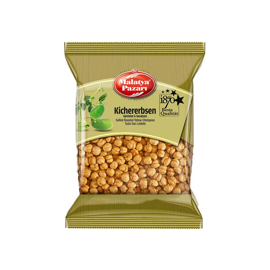 MALATYA PAZARI SALTED ROASTED CHICKPEAS (TUZLU SARI LEBLEBI) 200 GR X 11