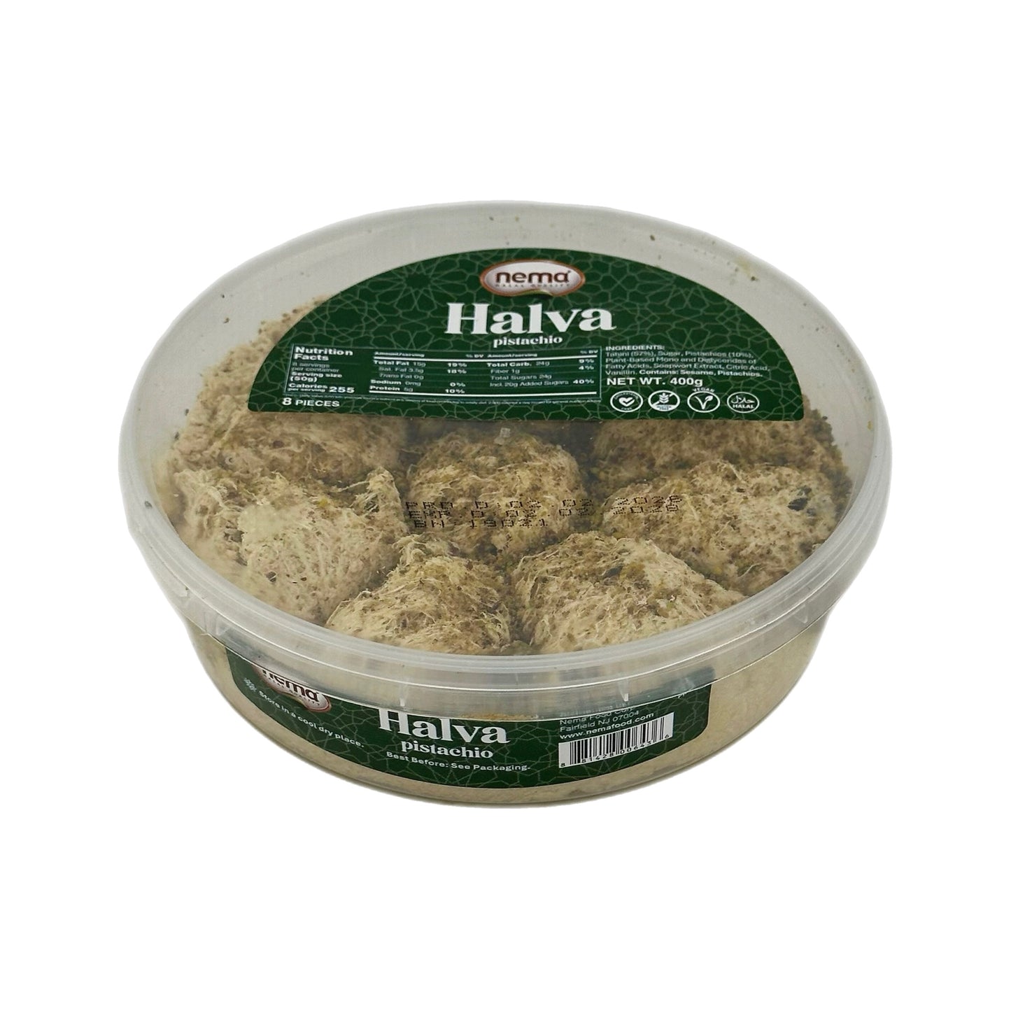 Nema Halva with Pistachios (12 x 400g)