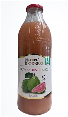 Nature’s Goodness Guava Juice All-Natural 33.82 fl oz x 8 pcs (Kosher)