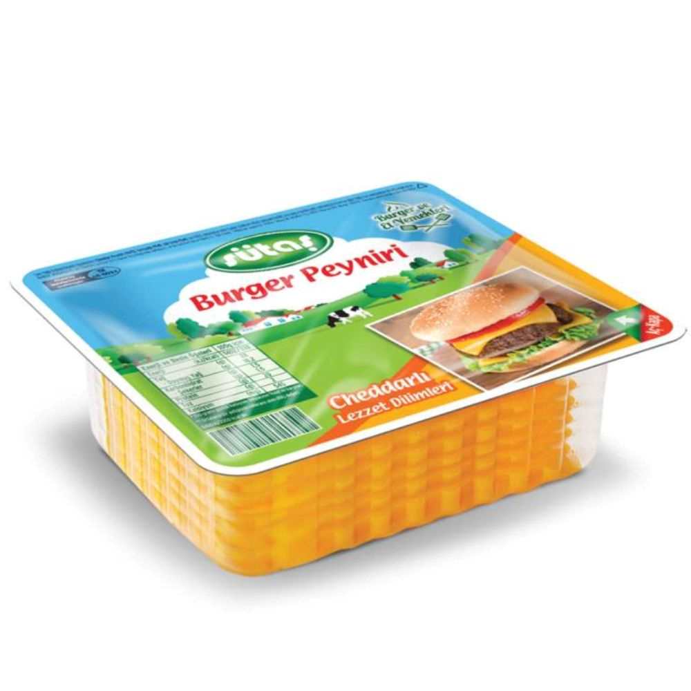 SUTAS BURGER CHEESE SLICED 225GR X 12