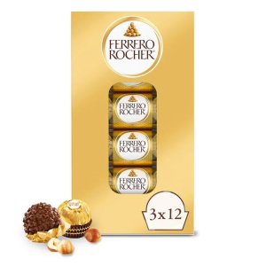 Ferrero Rocher 15.6 Oz (3 Counts X 12 Packs)
