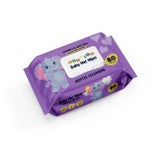 Babyish Wet Towel Wipes Purple 80CT x 24 pcs