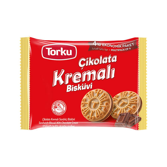 TORKU BISCUIT W COCOA CREAM (CIKOLATALI KREMALI) 4PCS X 61GR X 8