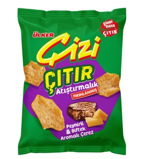 ULKER A1 Cizi Citir Cheese & Biftek Clacker 50g 1cs/14pcs