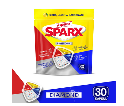 Asperox Sparx Diamond Dishwasher Capsule 30UNIT X 6CS