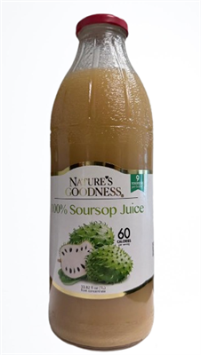 Nature’s Goodness Soursop Juice All-Natural 33.82 fl oz x 8 pcs (Kosher)
