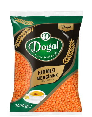 Dogal Bakliyat Kirmizi Mercimek 1kg*16