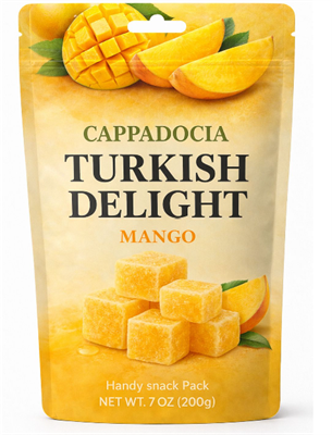 CAPPADOCIA MANGO TURKISH DELIGHT 200 GR X 24PCS