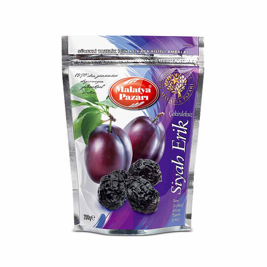 MALATYA PAZARI DRIED PLUMS PITTED (CEKIRDEKSIZ KURU ERIK) 200 GR X 8